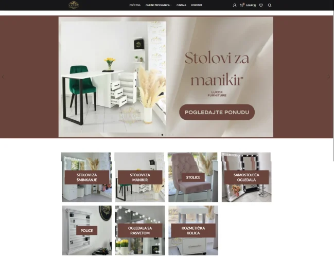 Internet prodavnica – Luxor furniture