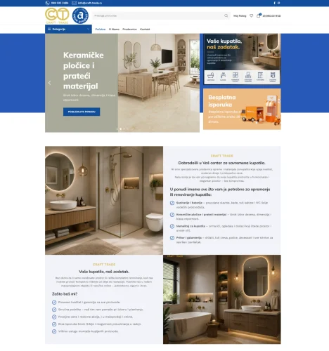 Internet prodavnica – Salon Kupatila